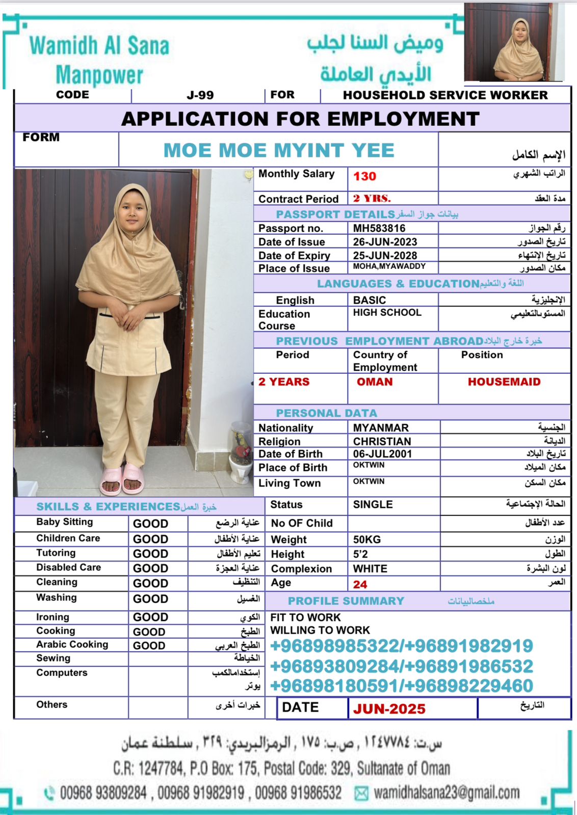 MOE MOE MYINT YEE